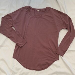 Lucy Final Reps Long Sleeve Tee—Mauve—Medium